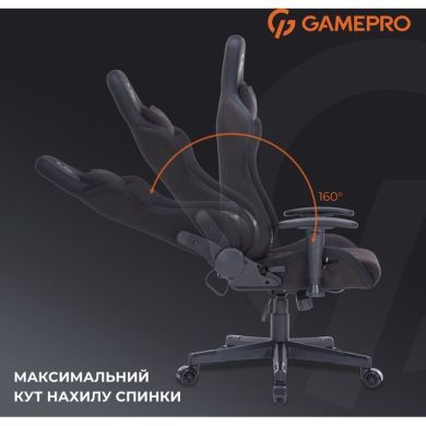 Крісло ігрове Gamepro RGB Fabric Black GC700FB