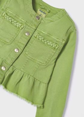 Куртка для девочки джинсовая 6G, р.92-98 Зеленый Mayoral 3473