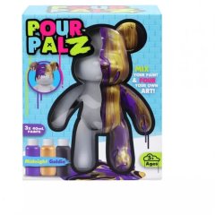 Набор для творчества Флюид Арт Мишка Полуночное золото S2 GS-G25029