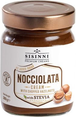 Паста орехово-шоколадная Sisinni Премиальная Ноччиолата без сахара 380 г