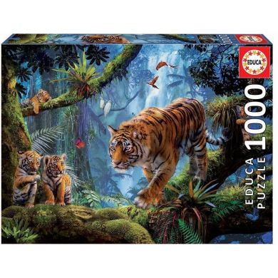 Пазл Educa 1000 деталей Тигры на дереве 17662