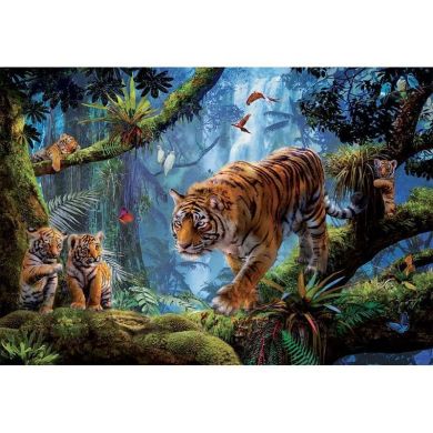 Пазл Educa 1000 деталей Тигри на дереві 17662