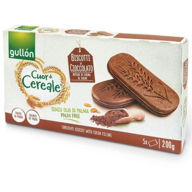 Печенье Gullon сэндвич CDC doble cacao Шоколадное 200 г T5826