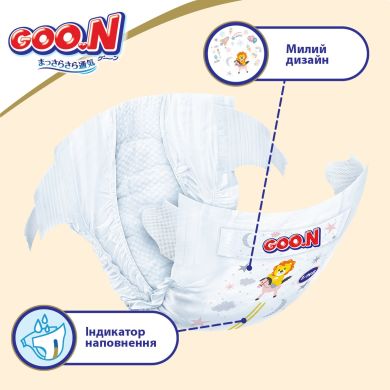 Підгузки японські Goo.N Premium Soft для Новонароджених до 5 кг (1(Nb) на липучках унісекс 20 Шт) 863220 4902011862201