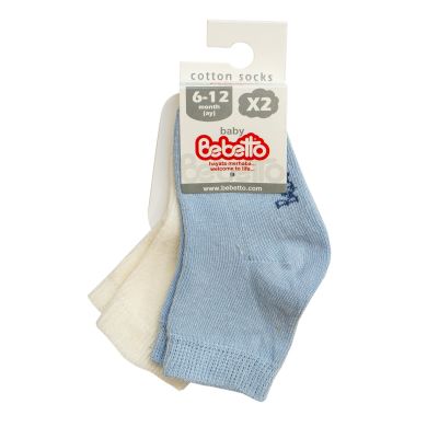 Шкарпетки Bebetto 0-6м блакитні S 492