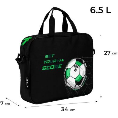 Шкільна текстильна сумка Kite A4, 1 від., 589 Football K26-589-2