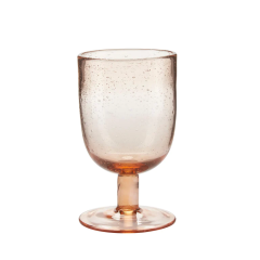 Склянка для вина на ніжці, рожева, 320мл, Bahne 4971496