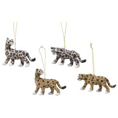 Ялинкова іграшка Kaemingk леопард 3 види в асортименті 516200