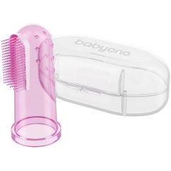 Зубна щіточка з масажом для ясен Рожевий BabyOno 723/03, Рожевий