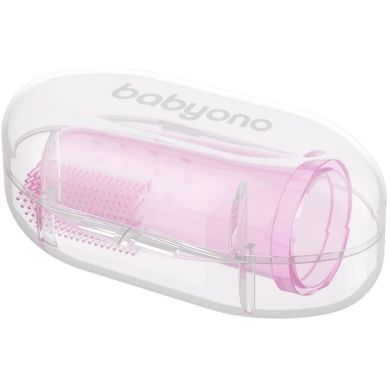 Зубна щіточка з масажом для ясен Рожевий BabyOno 723/03, Рожевий