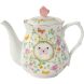 Чайник 900 мл з порцеляниу коробці DANCING BUTTERFLIES POZZI MILANO 3128DANB