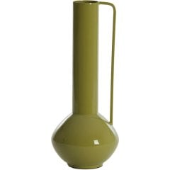 Декоративная ваза &Oslash;12x33 см PANZANO блестящая оливково-зеленая Light&Living 5713969