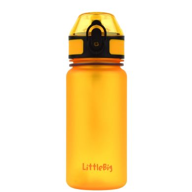 Дитяча пляшка для води 350 мл помаранчева LittleBig 3020, Помаранчевий