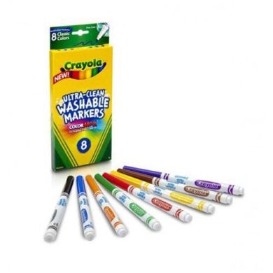 Набір фломастерів тонка лінія (ultra-clean washable), 8 шт Crayola 256351.012