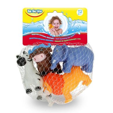 Іграшки для ванної Пищалки Зоопарк BeBeLino 58004