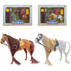 Игрушка Конь с аксессуарами, 2 вида в коробке 34,5х25,5х6 см 1229A