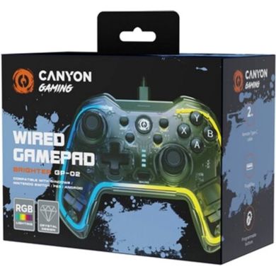 Игровой манипулятор проводной CANYON GP-02 Wired gamepad для Windows/PS3/Android media box/android tv Canyon CND-GP02