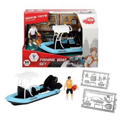 Игровой набор Dickie Toys Playlife Рыбацкая лодка 3833004