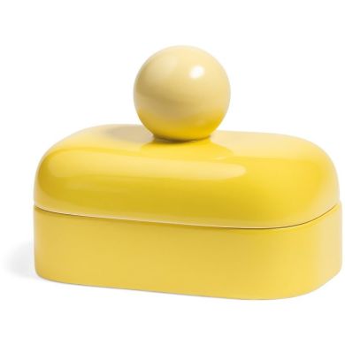 Емкость для хранения с крышкой-шариком, желтая, 13см, & Klevering 1506-03