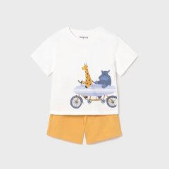 Комплект шорты, футболка Mayoral 80 Персиковый 1670