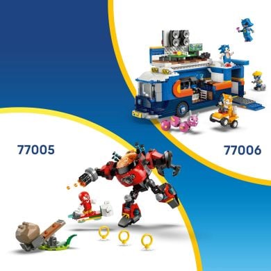 Конструктор Knuckles проти Dr. Eggman Egg Crusher Mech LEGO Sonic 77005