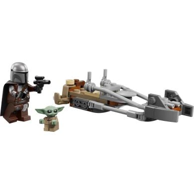 Конструктор LEGO Star Wars Скоростной мотоцикл Мандалорца и Грогу 75436