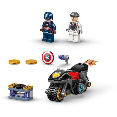 Конструктор Сутичка Капітана Америки й «Гідри» LEGO Super Heroes 49 деталей 76189