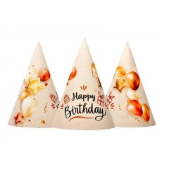 Ковпак святковий Happy Birthday кульки 15см 20шт/уп 7003-0063