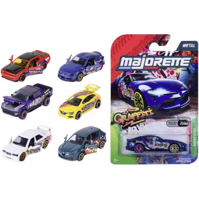Машинка металева Majorette Графіті преміум, 7,5 см, 6 видiв, 3+ 8504100002