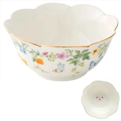 Миска діаметром 12 см з порцеляни DANCING BUTTERFLIES POZZI MILANO I006R3130DANB
