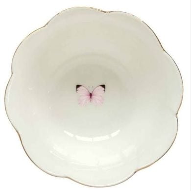 Миска діаметром 12 см з порцеляни DANCING BUTTERFLIES POZZI MILANO I006R3130DANB