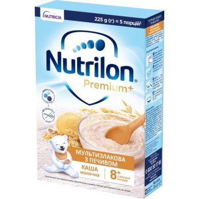 Молочна каша Nutrilon Мультизлакова з печивом 8+ 225 г