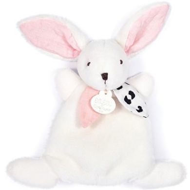 Мягкая игрушка Зайка-комфортер розовый, 17 см DouDou DC3884