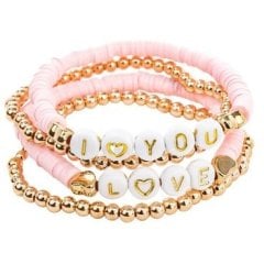 Набор браслетов Great Pretenders Pink Love, 4 шт., 84110 84110