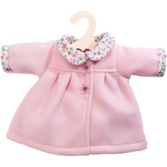 Пальто для куклы, розовое, на игрушку высотой 28-35 см. Heless 1277