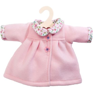 Пальто для куклы, розовое, на игрушку высотой 28-35 см. Heless 1277