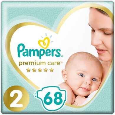 Підгузки Pampers Premium Care, розмір 2, 4-8 кг, 68 шт 81689703, 68