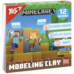 Пластилін Yes, 12 кольорів, 240г Minecraft 540668