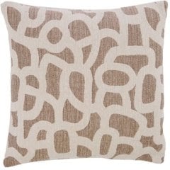 Подушка 45x45 см ALPENA сіро-коричнево-бежева з пір'яним напов. Light&Living 6888527