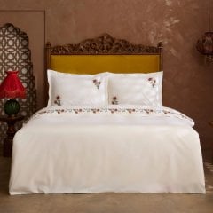Постільна білизна Karaca Home Dornel, білий (простирадло 240x260, підковдра 200x220, 2 наволочки 50x70) 1000252101001