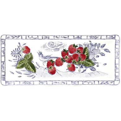 Прямокутний піднос OISEAU BLEU FRUITS 38 см x 14.5 см GIEN 1292CPCA01