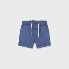 Шорты бермуды для мальчика на пуговице с добавкой льна 3F, р.68 Синий Mayoral 1227