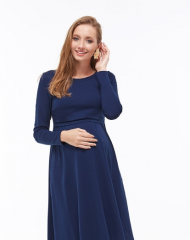 Сукня для вагітних Yula mama L Синій Olivia