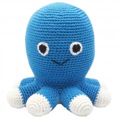 Мягкая игрушка natureZOO Синий осьминог 20 см 10096, Синий