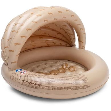 Басейн 100 см 60 л навіс Коричневий Леопард Animal - надувне дно Swim Essentials 2024SE1020