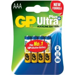 Батарейки GP Ultra Plus Alkaline AAA/LR03 24AUPHM-2UE4 4шт 4891199100338