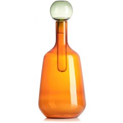 Декоративна пляшка з боро скла бурштинова, h 36,3 см IVV CHEMICAL 9120.1