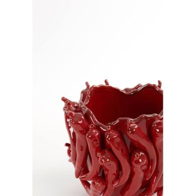 Декоративна ваза 25,5x24,5x20,5 cm PEPPER кераміка, червона Light&Living 5851076