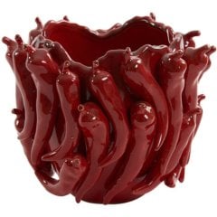 Декоративна ваза 25,5x24,5x20,5 cm PEPPER кераміка, червона Light&Living 5851076