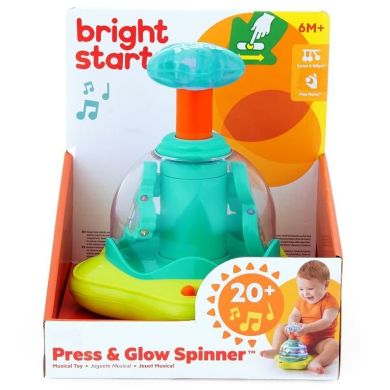 Волчок музыкальный Bright Starts Press & Glow Spinner 10042